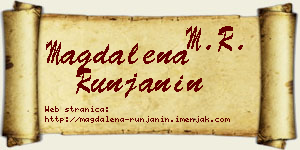 Magdalena Runjanin vizit kartica